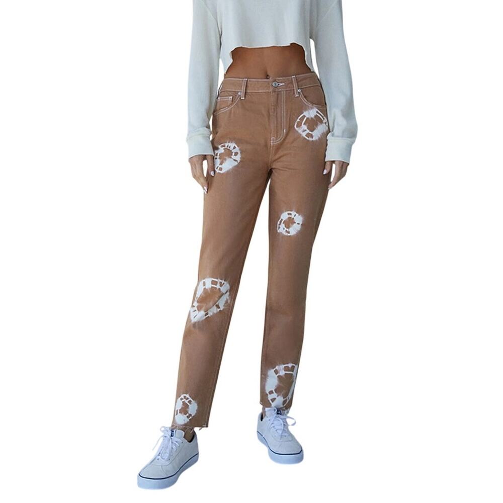 PacSun | Eco Tan Tie-Dye Mom Jeans with Raw Hem